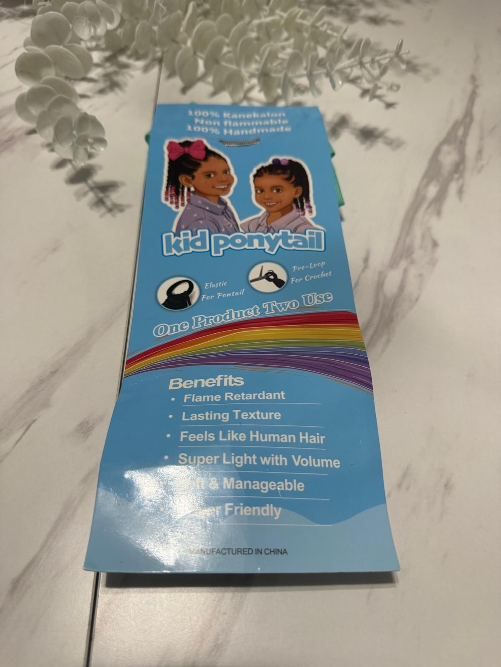 Kid Ponytail Kids Hair Accessory - Blue